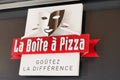 La boite ÃÂ  pizza logo and text sign of store Pizza Box Home Delivery and Takeaway